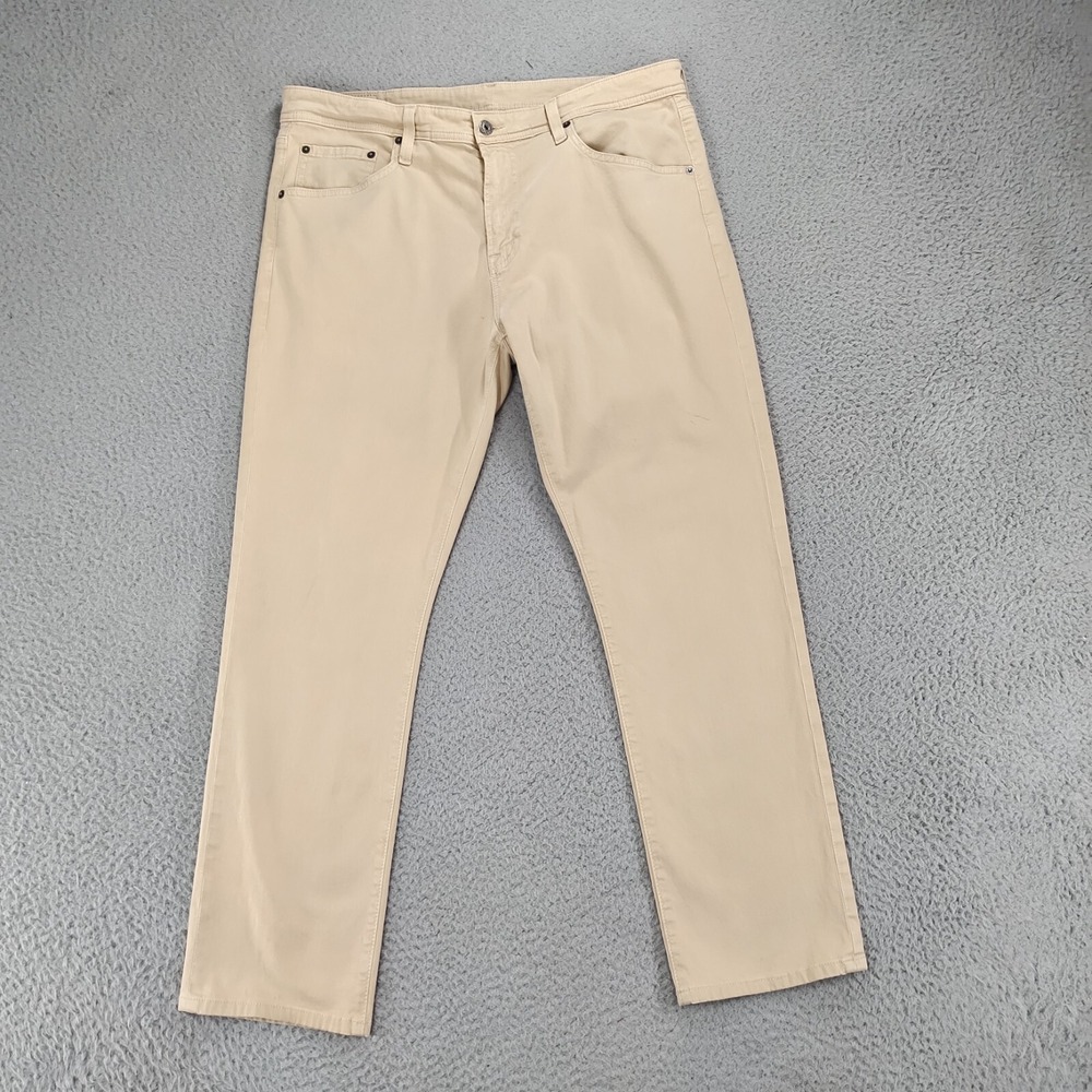 Big Star Pants Mens 36x32 Beige Light Wash Straight Comfort Fit Pockets Stretch